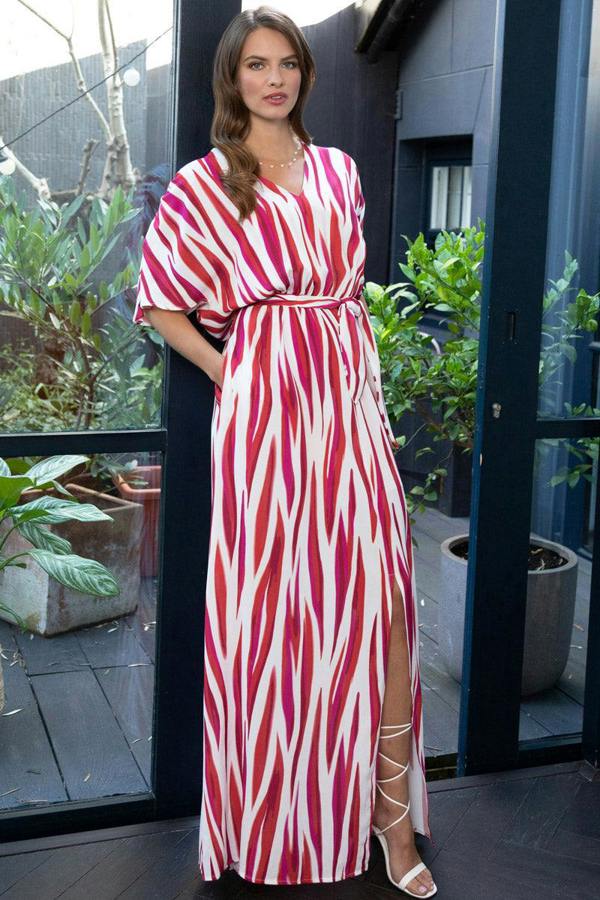 HotSquash Oversized Split Front Maxi Dress