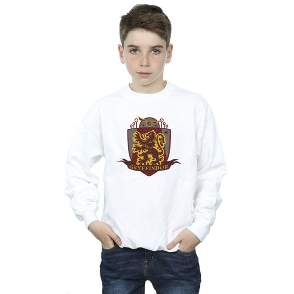 Harry Potter Boys Gryffindor Chest Badge Sweatshirt - White