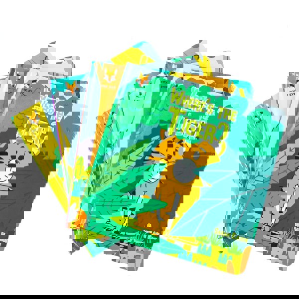 Where's the Monkey? And Friends 4 Books Collection Set (Monkey, Elephant, Tiger, Zebra)