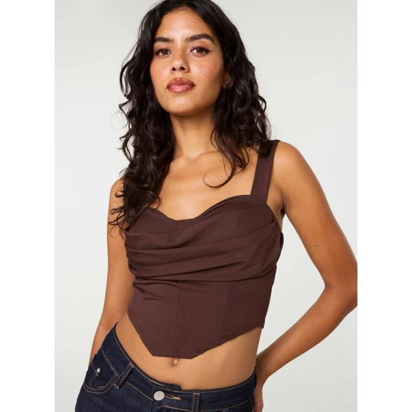 Pink Vanilla Corset Cowl Top