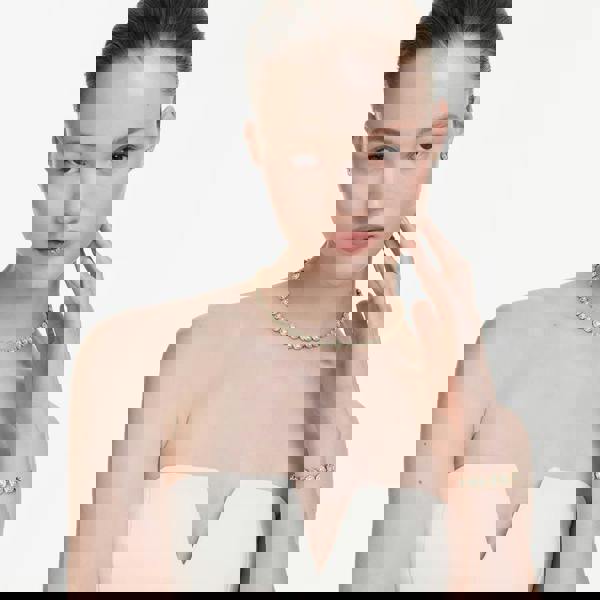 Swarovski Una Angelic Gold Tone Plated White Crystal Jewellery Set 5750619