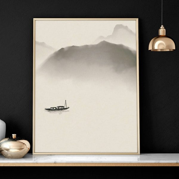 Japandi Art | set of 3 Bedroom wall art