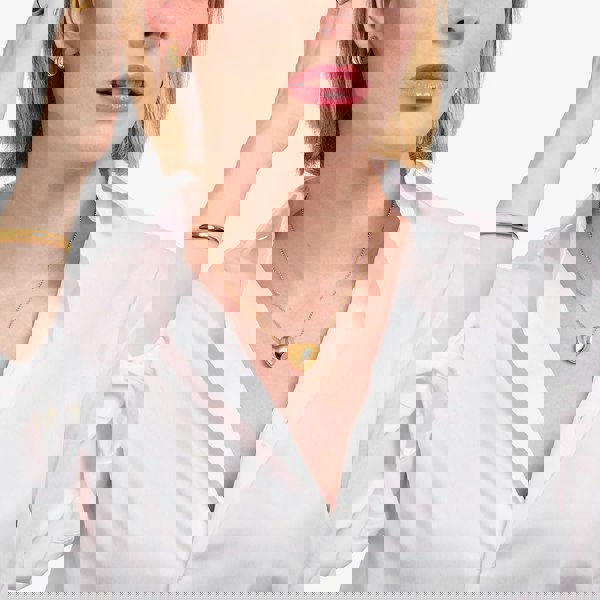 THOMAS SABO Gold Plated Heart Pendant Necklace KE2276-413-39-L45V