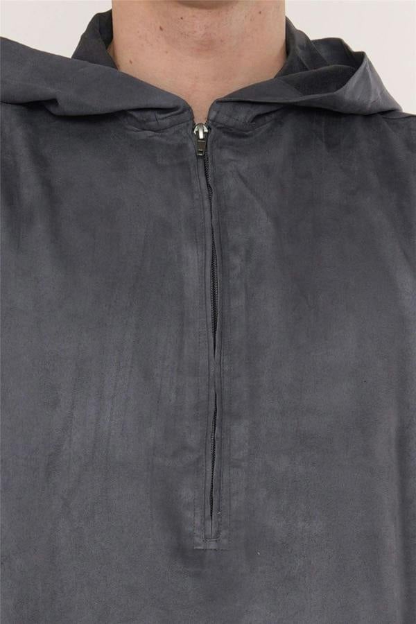 Infinity Leather Men's Hooded Eid Moroccan Jubba Robe Ramadan Eid Thobe - HM12