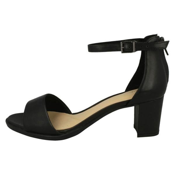 Clarks Ladies Clarks Heeled Strappy Sandals Kaylin60 2Part