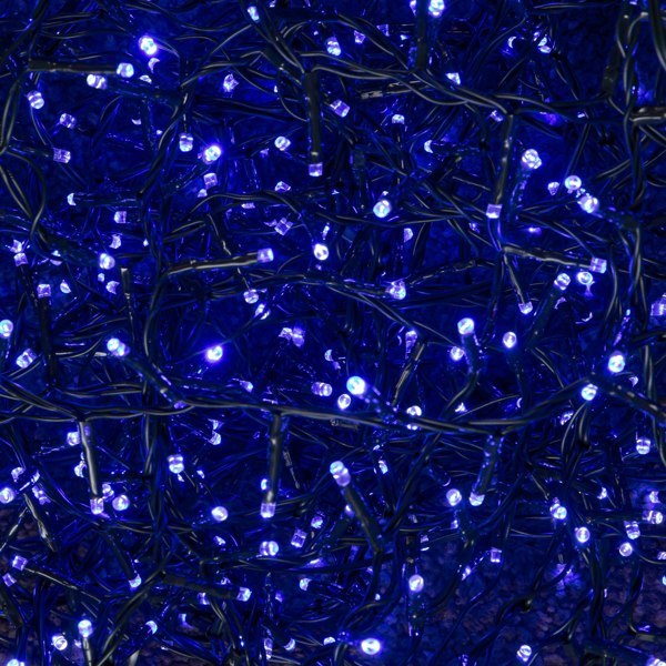 Samuel Alexander 15.5m 600 LED Colour Changing Christmas String Lights in White to Blue
