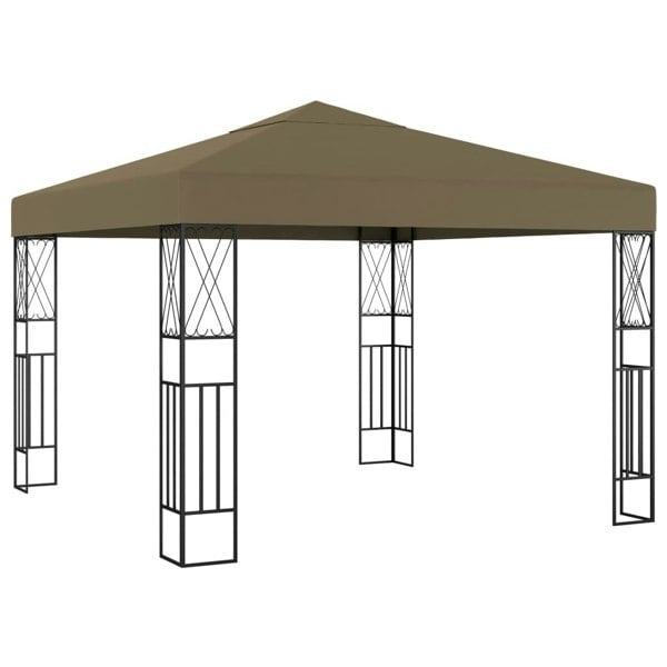 Berkfield Gazebo 3x3 m Taupe Fabric