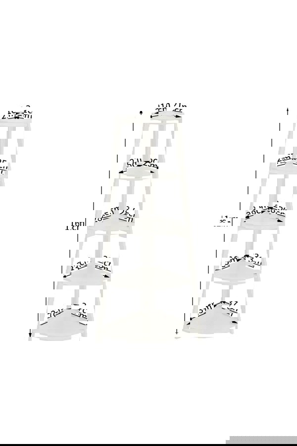 Living and Home 5 Tier Wooden Ladder Corner Bookcase Trapezoidal Fan-Shaped Book Shelf Storage Shelf