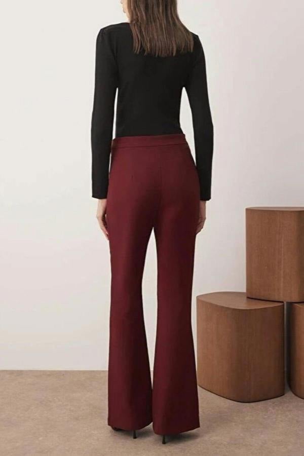 WOVCOR Flare Bootcut Woven Trousers