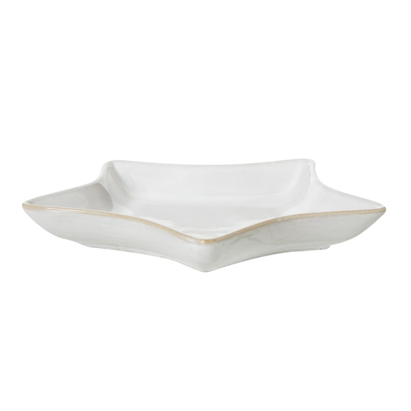 Hill Interiors Star Ceramic Dish - White