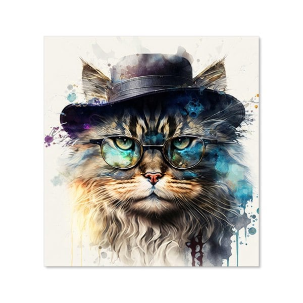 Warren Reed - Designer Siberian Cat Splashart Kitchen Splashback