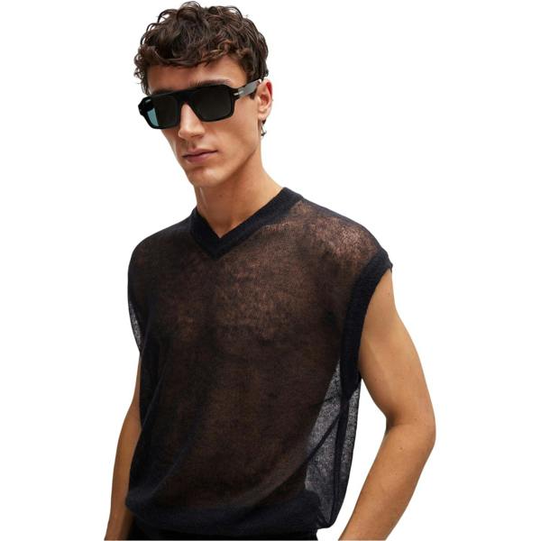 Boss Mens Lucid Crew Neck T-Shirt - Black - 
