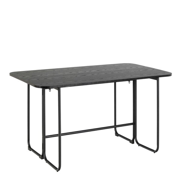 Wyld Haus Tinglev 4 Seater Black Folding Dining Table