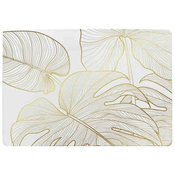 Benjamin Tate Design Golden Botanical Line Art Rug