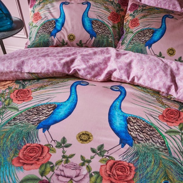 Matthew Williamson Xanadu Peacock 200 Thread Count Cotton Sateen Duvet Cover Set