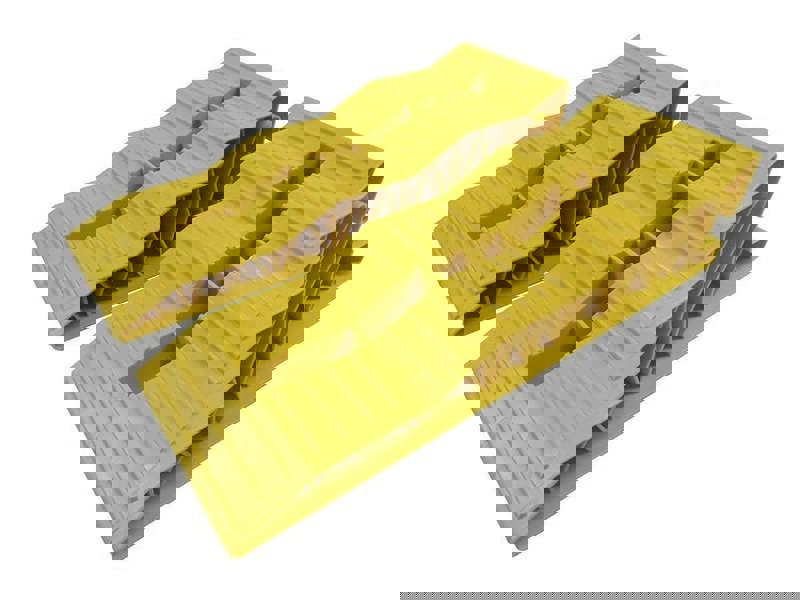 3 Step Level Up Ramp 5 Ton With Storage Bag -  Caravan Motorhome Levelling Ramps Wedge