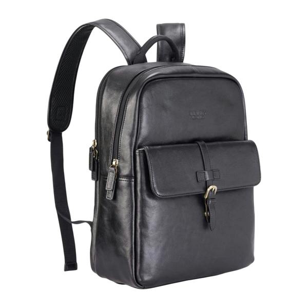 Infinity Leather Genuine Leather Vintage Laptop Backpack Travel Bag - Cove