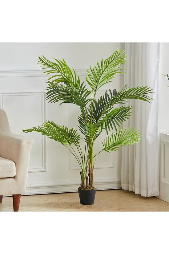 Living and Home 150cm Leaf Geranium Plant for House Office Garden Indoor Outdoor