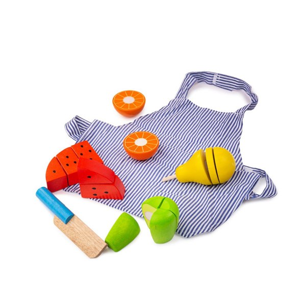 Bigjigs Toys BJ648 Cutting Fruit Chefs Set