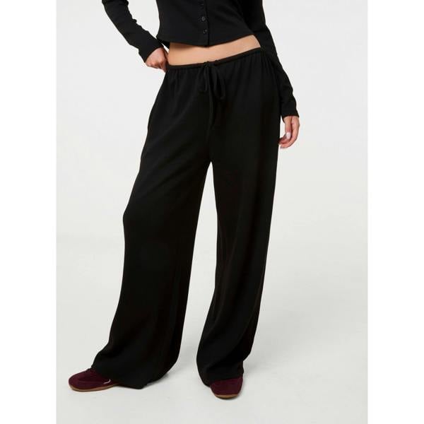 Pink Vanilla Ribbed Drawstring Joggers