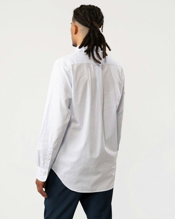 GANT Regular Fit Poplin Shield Banker Shirt - 455 Light Blue