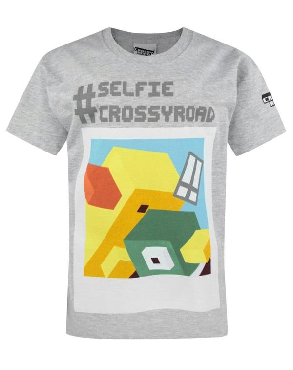 Crossy Road Boys Grey Short Sleeved T-Shirt