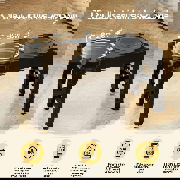 Skylos Elevated Pet Feeder Raised Dog Food Water Feeding Bowl Adjustable Folding