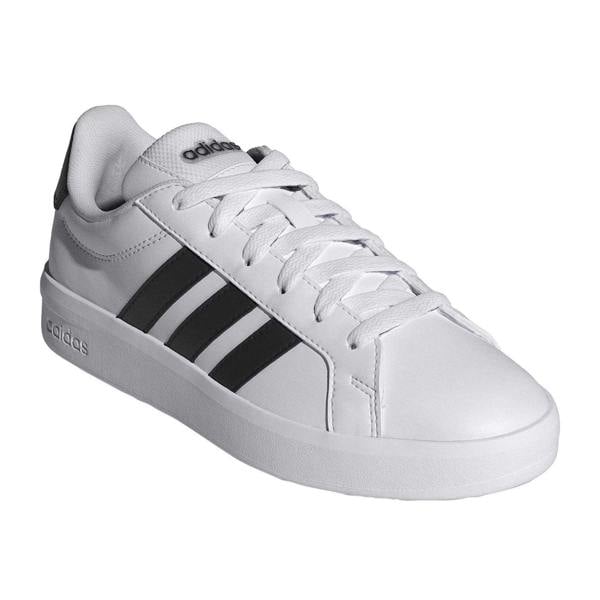 Adidas Womens/Ladies Grand Court 2.0 Flat Trainers - White/Black - 