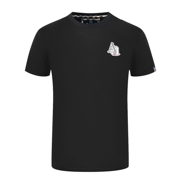 Aquascutum 1851 AQ Logo Black T-Shirt