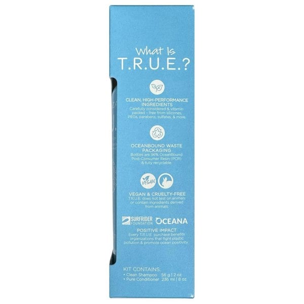 L'Anza T.R.U.E Gift Set - Clean Shampoo 56g Powder + Pure Conditioner 236ml