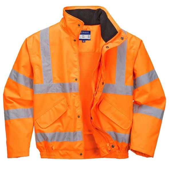Hi-Vis Breathable Rain Bomber Jacket Portwest