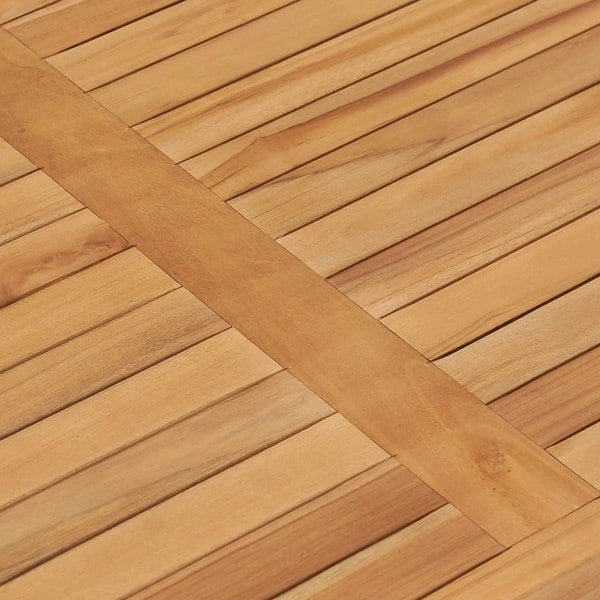 Berkfield Garden Dining Table 120x70x77 cm Solid Teak Wood