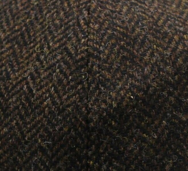 Heather Hats & Accessories British Wool Tweed Baseball Cap, Cotton Lining, Outdoor Wear, Otter Brown
