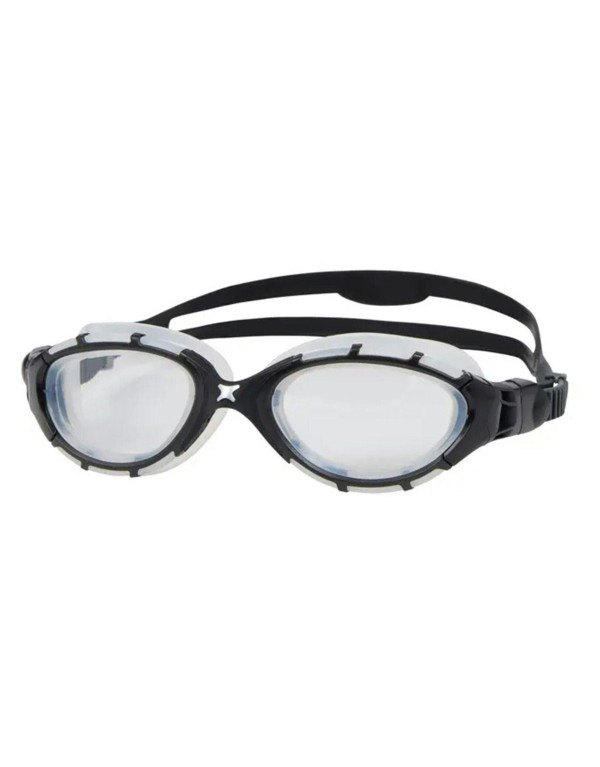 Zoggs Predator Flex 2.0 Adult Swim Goggle - Black/Grey/Clear Lens