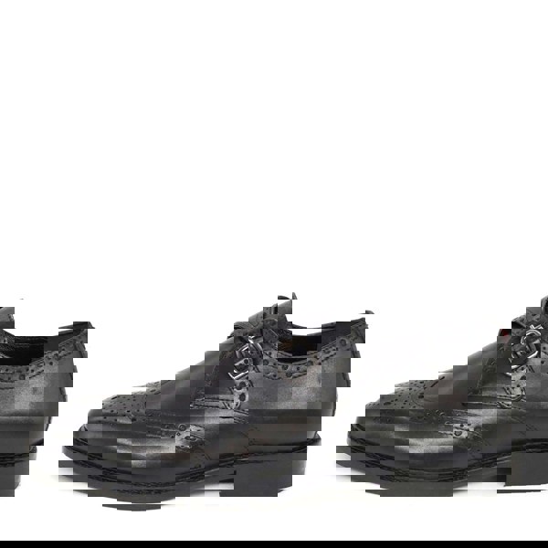 HX London Barnet Monk Strap Brogue Shoes