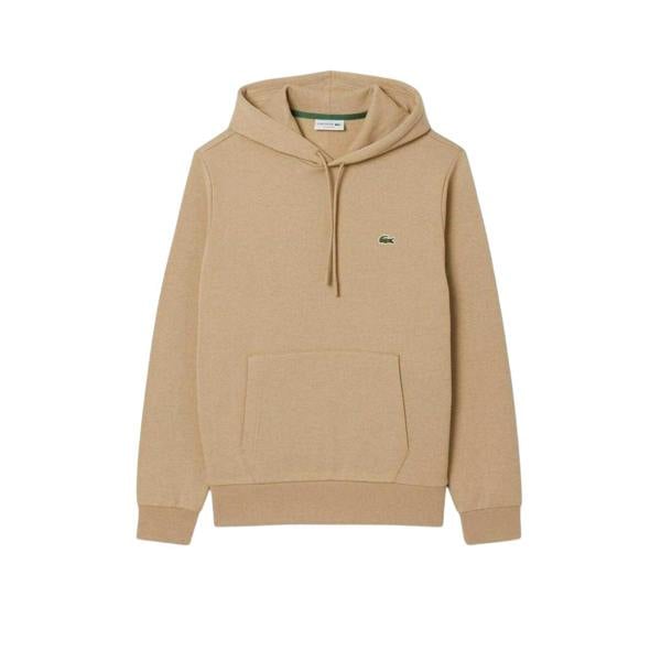Lacoste Mens Basic Pullover Hoodie - Beige - 
