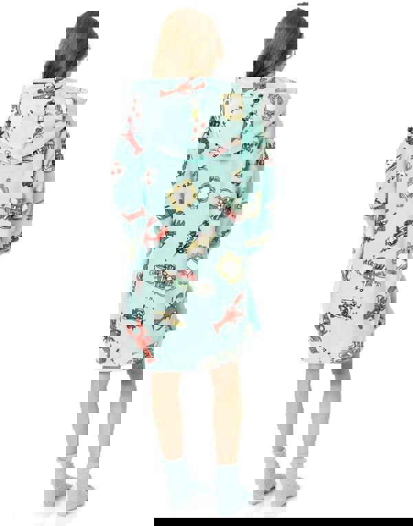 Friends Girls Blue Icons Blanket Hoodie