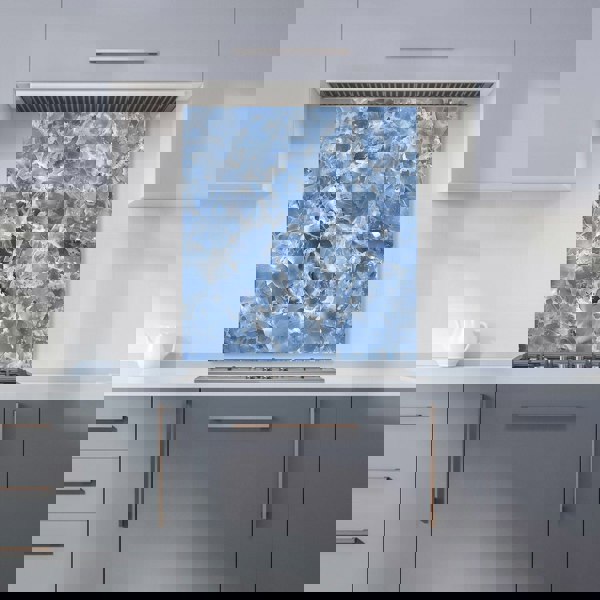 Warren Reed - Designer Coastal Blue Quartz Effect Kitchen Splashback