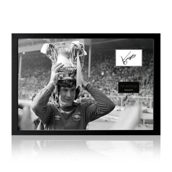 Pat Jennings Signed Arsenal Cut Iconic Frame