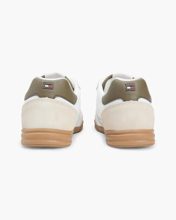 Tommy Hilfiger Lopro Leather Mix Mens Trainers - Classic Beige