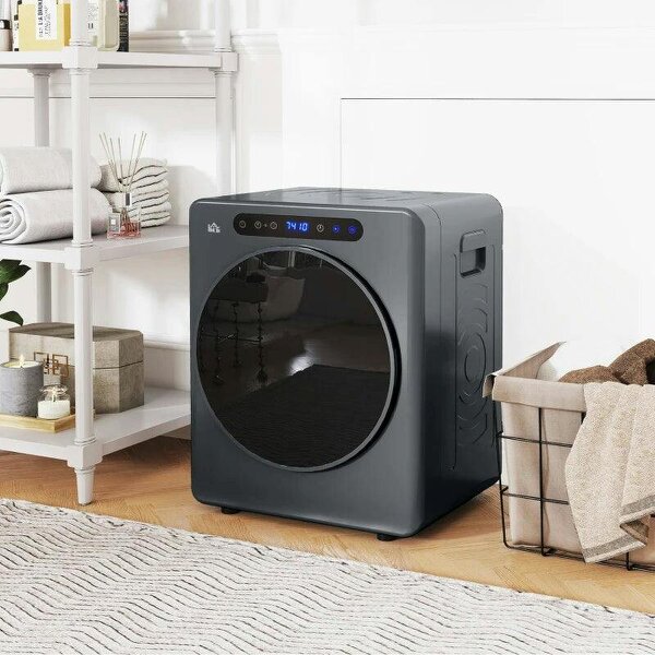 4kg Compact 40-60℃ Tumble Dryer - Grey - Grey