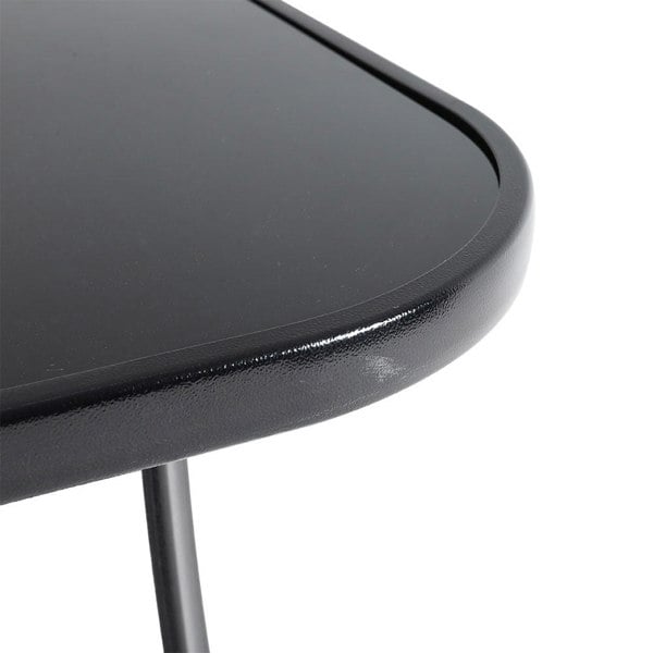 80/105cm Wide Square Garden Table Patio Outdoor Dining Table Coffee Bistro Table Garden Dining Table Living and Home