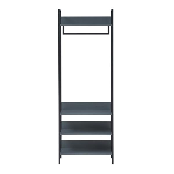 Timber Art Design 4 Tier Zahra Bedroom Double Open Wardrobe Furniture Storage Cupboard