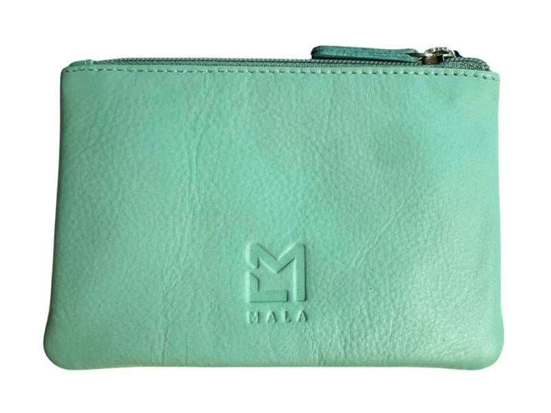 Mala Leather Pinky Robins Bird Leather Coin Purse