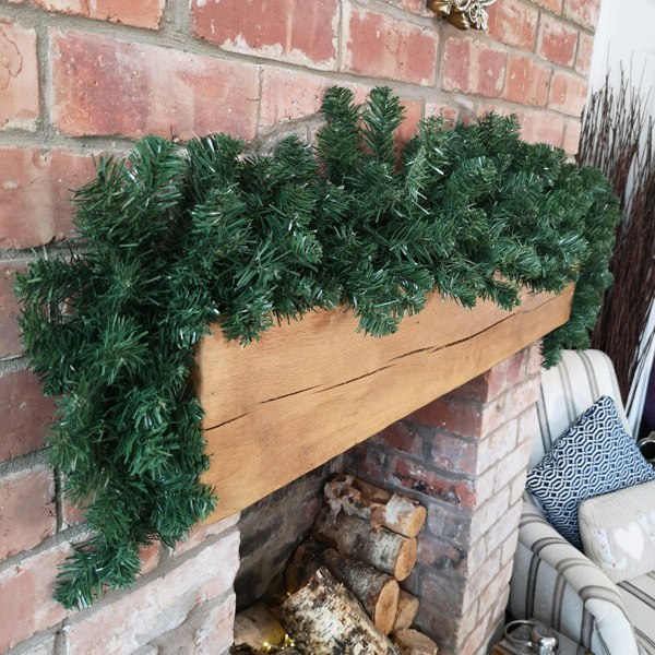 Samuel Alexander 1.8m Plain Green Imperial Pine Christmas Swag Garland Decoration