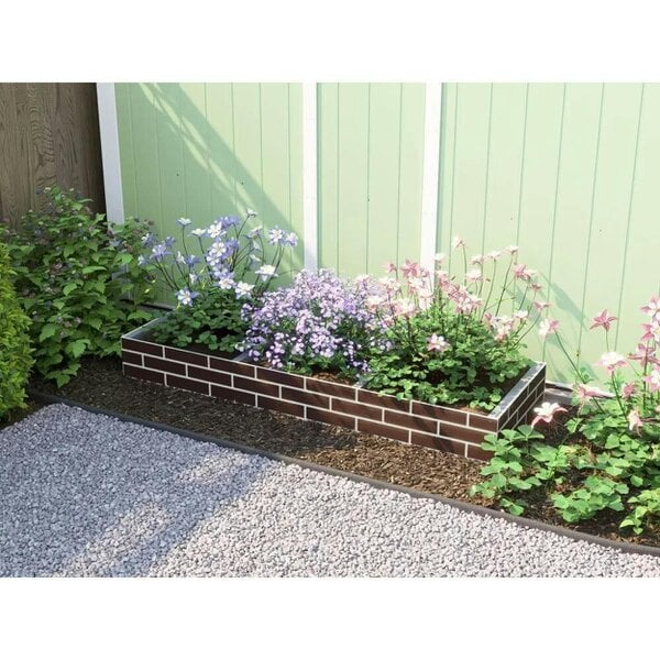 Dunster House Brick Effect Garden Bed Planter 1800mm x 600mm x 200mm