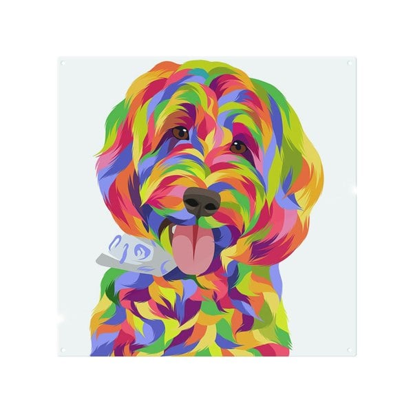 Benjamin Tate Design Animal Dog Illustration Pop Art Designer Splash Back