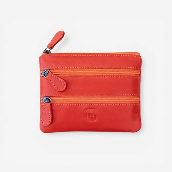 PRIMEHIDE Small 3 Zipper Coin Purse