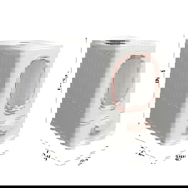 Enclosed Folding Cat Litter Box Toilet with Scoop Living and Home