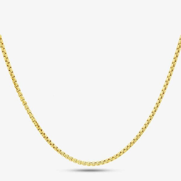 T. H. Baker 9ct Yellow Gold 20 Inch Box Chain HBFB-250-9Y-20